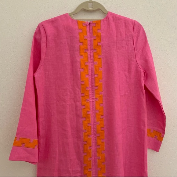 NWT Tuckernuck x Atlantic Pacific Hartman Dress Peony Pink Tangerine Small - Picture 6 of 14